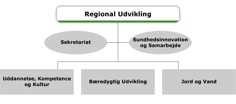 Regional Udvikling, organisationsdiagram